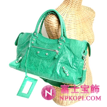 バレンシアガ（BALENCIAGA）ザ・ジャイアント パートタイム　レディースハンドバッグ　エメラルドグリーン　282009-D94JN-3725 